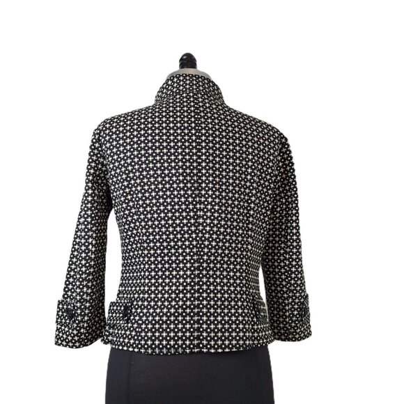 Womens MEXX Cropped Jacket Womens Sz 40 (S-M) Small Print Smart Office - Picture 4 of 16